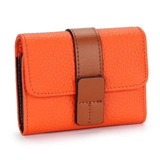 Women's Leather Card Holder Small Exquisite High-end Multiple Card Slots Phosgene