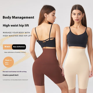 High Waist Body Shaping Middle Pants Seamless Running Sports - Phosgene