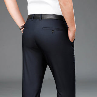 Bamboo Fiber Thin Loose Business Formal Wear Trousers - Phosgene