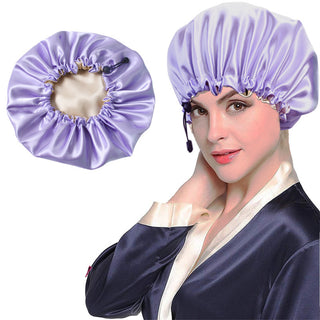 Shower Cap Soft Silk Dual-use Bath Cap Chemotherapy Cap - Phosgene