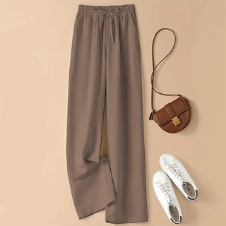 High Waist Thin Loose Straight Casual Trousers - Phosgene