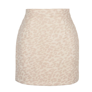 Bronzing Leopard Suede Skirt European And American High Waist Skirt - Phosgene