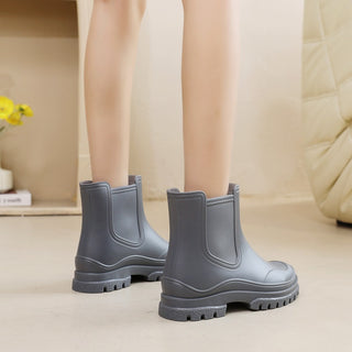 Cross-border Ladies Outdoor Work Rain Boots Lightweight Non-slip Rubber Shoes Kitchen Shoe Cover - Phosgene