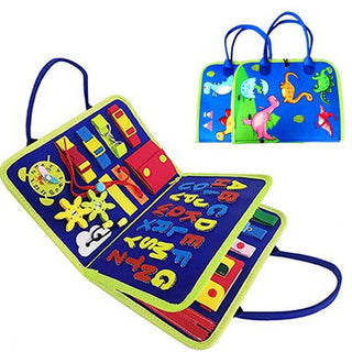 New Busy Book Children's Busy Board Dressing And Buttoning Learning Baby Early Education Preschool Sensory Learning Toy - Phosgene