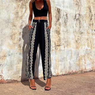 Summer Street Hipster Women's Printed Harem Pants Mid-waist Casual Pants - Phosgene