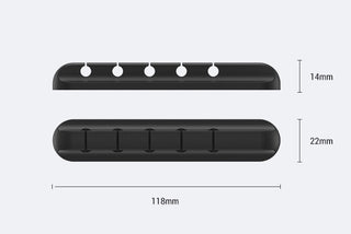 Silicone storage cable management cable clamp - Phosgene