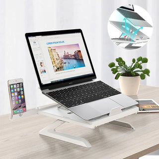 New Laptop Stand Multifunctional Folding Lift Portable Laptop Stand Monitor Increase Rack Aluminum Alloy Base - Phosgene