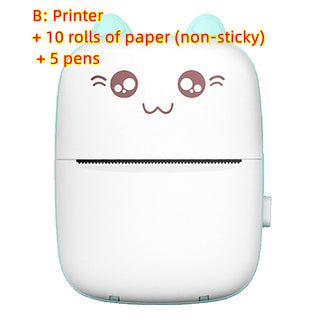 Mini Printer Portable Mini Bluetooth WiFi New Wrong Printer Mobile Phone Photo Title Note Hot Print Pocket Student Error Label Printer - Phosgene