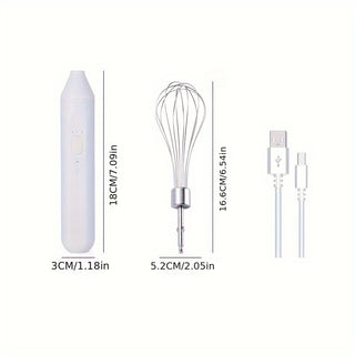 Hand-held Electric Whisk Household Baking Cake Egg White Whisk Small Straight Handle Whisk Wireless Whisk Phosgene