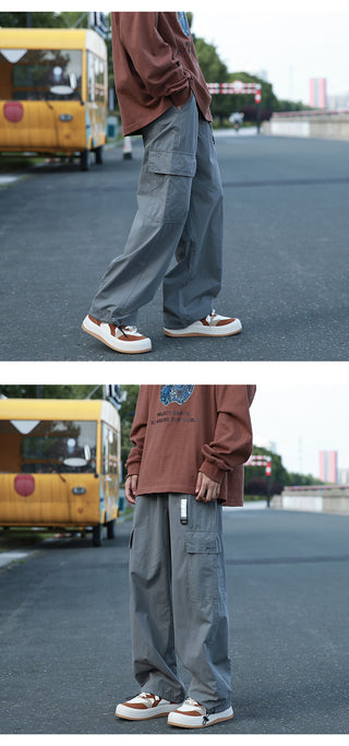 Men's Summer American Retro Loose Casual Pants Phosgene