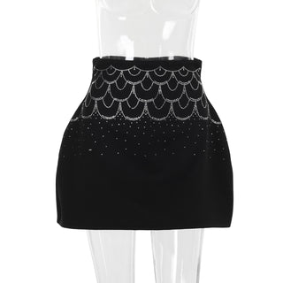 Summer Fashion Rhinestone Women's Skirt - Phosgene