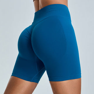 Seamless Yoga Shorts Women's Three-point High Waist - Phosgene