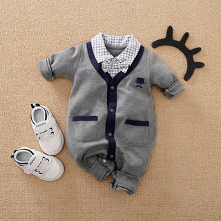 Fake Two Outer Clothing Newborn Clothing Crawl - Phosgene