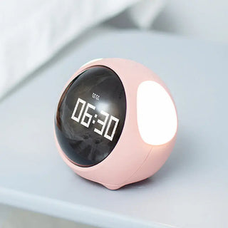 Alarm-Clock Wake-Up-Light Pixel Expression Home-Decoration Digital Electronic Cute Multi-Function Phosgene