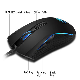 Colorful luminous gaming mouse Phosgene