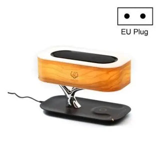 Creative Tree Light Table Lamp Bluetooth-Compatiable Music Speaker Bedside Light Dimmable Phone Wireless Charging Desk Lights Phosgene