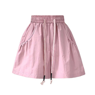 Design Elastic Waist Casual Shorts Phosgene