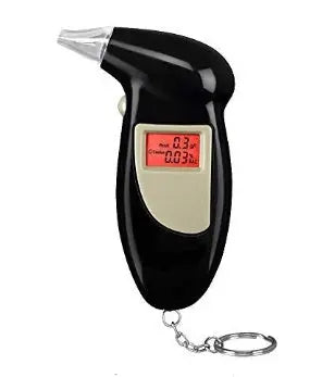 Digital Alcohol Exhaust Test Instrument Drunken Analyzer Detect Key Chain Exhale Detector LCD Display Phosgene