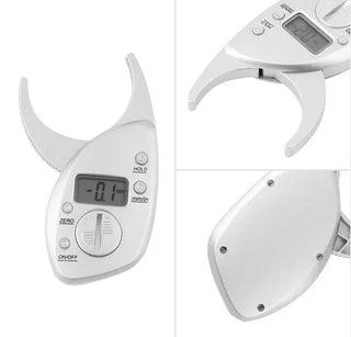 Digital Body Fat Caliper Skinfold Caliper LCD Display Analyzer Tape Measure Pack Slimming Scales Loss Weight Anti-slip Handle Phosgene