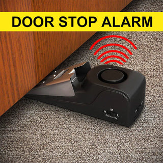 Electronic Burglar Alarm Intelligent Home Security Wedge Door Stop Alarm System Device Hotel Intruder Alert Detection Phosgene