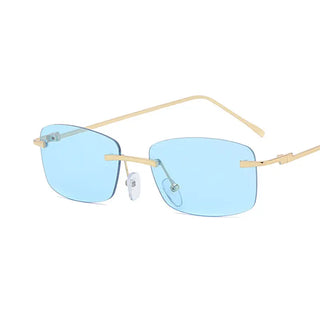 Fashion Rimless Cut-edge Sunglasses Ocean Lens Sunglasses Phosgene