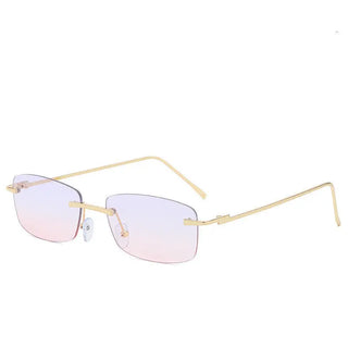 Fashion Rimless Cut-edge Sunglasses Ocean Lens Sunglasses Phosgene