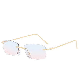 Fashion Rimless Cut-edge Sunglasses Ocean Lens Sunglasses Phosgene