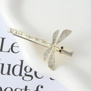 Fashion Women's Diamond Dragonfly Barrettes Creative Phosgene