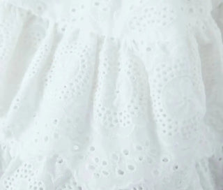 French Style Pure White Lace Skirt Phosgene