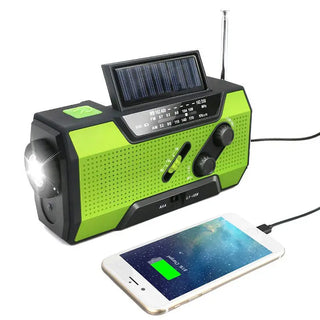 Hand crank solar radio Phosgene