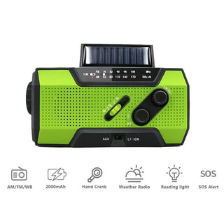 Hand crank solar radio Phosgene