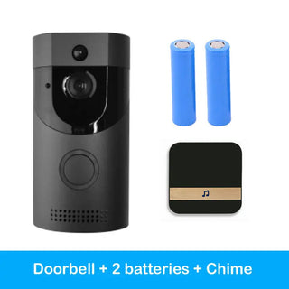 Home alarm smart wifi video doorbell wireless video intercom doorbell mobile phone remote video sea H1 program Phosgene