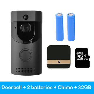 Home alarm smart wifi video doorbell wireless video intercom doorbell mobile phone remote video sea H1 program Phosgene