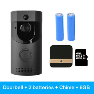 Home alarm smart wifi video doorbell wireless video intercom doorbell mobile phone remote video sea H1 program Phosgene