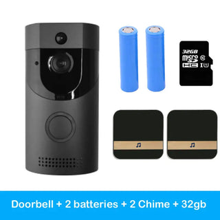 Home alarm smart wifi video doorbell wireless video intercom doorbell mobile phone remote video sea H1 program Phosgene