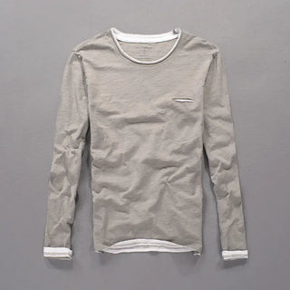 Japanese Style Men's Clothing Long Sleeve Cotton Phosgene