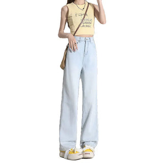 Light Color Lyocell Jeans Women's Summer Thin Phosgene