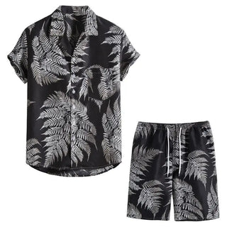 Men's Youth 3D Casual Beach Pants And T-shirt Suit Phosgene