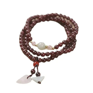 Natural Multi-ring Garnet Bracelet Women's Bracelet Ancient Style Phosgene