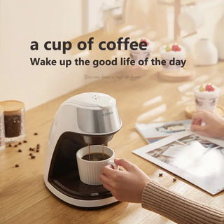 New Coffee Machine Fully Automatic Home Office Mini American Small Portable Coffee Maker Phosgene