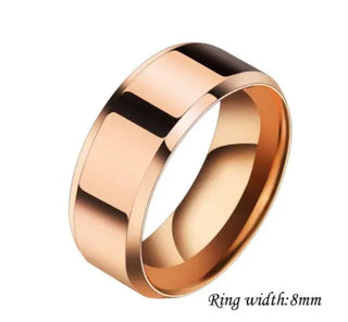 Niche Rings For Men And Women Stainless Steel Couple Rings Phosgene