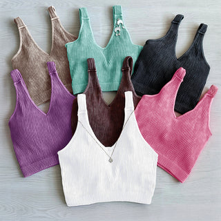 European And American Solid Color Sports Casual Camisole Phosgene