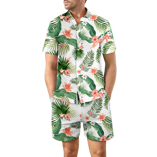 Digital Printed Beach Short Sleeve Shorts Phosgene