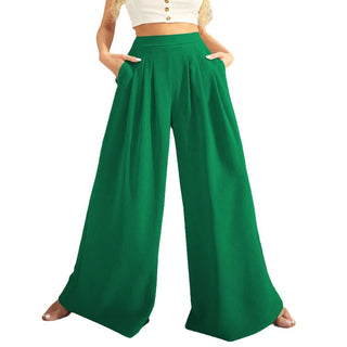 Fashion Straight Women's Wide-leg Pants Loose Phosgene