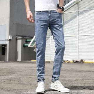 Light-colored Jeans Men's Korean-style Stretch Phosgene