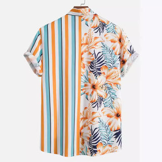 Men's Short Sleeve Shirt Beach Suit Phosgene