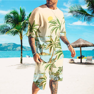 Men's Casual Sports Suit Printed Cool Phosgene