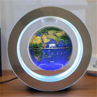 Round LED World Map Floating Globe Magnetic Levitation Light Anti Gravity Magic Phosgene