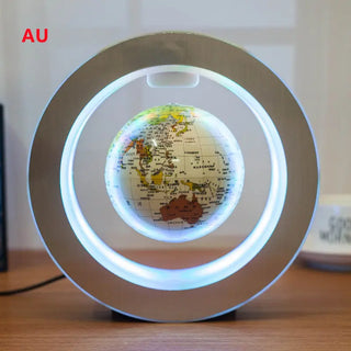 Round LED World Map Floating Globe Magnetic Levitation Light Anti Gravity Magic Phosgene