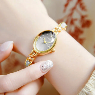 Simple Fashion Temperament Entry Lux Quartz Diamond Waterproof Women's Wrist Watch Phosgene